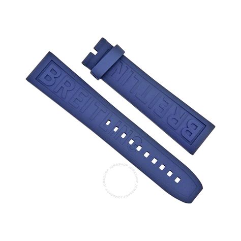 breitling rubber blue strap|20mm Breitling rubber strap.